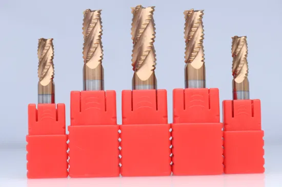 Mts HRC55 Carbide 4 Flutes Roughing End Mill with Cutting Tool CNC Milling Cutter Drill Bits Machine Tool